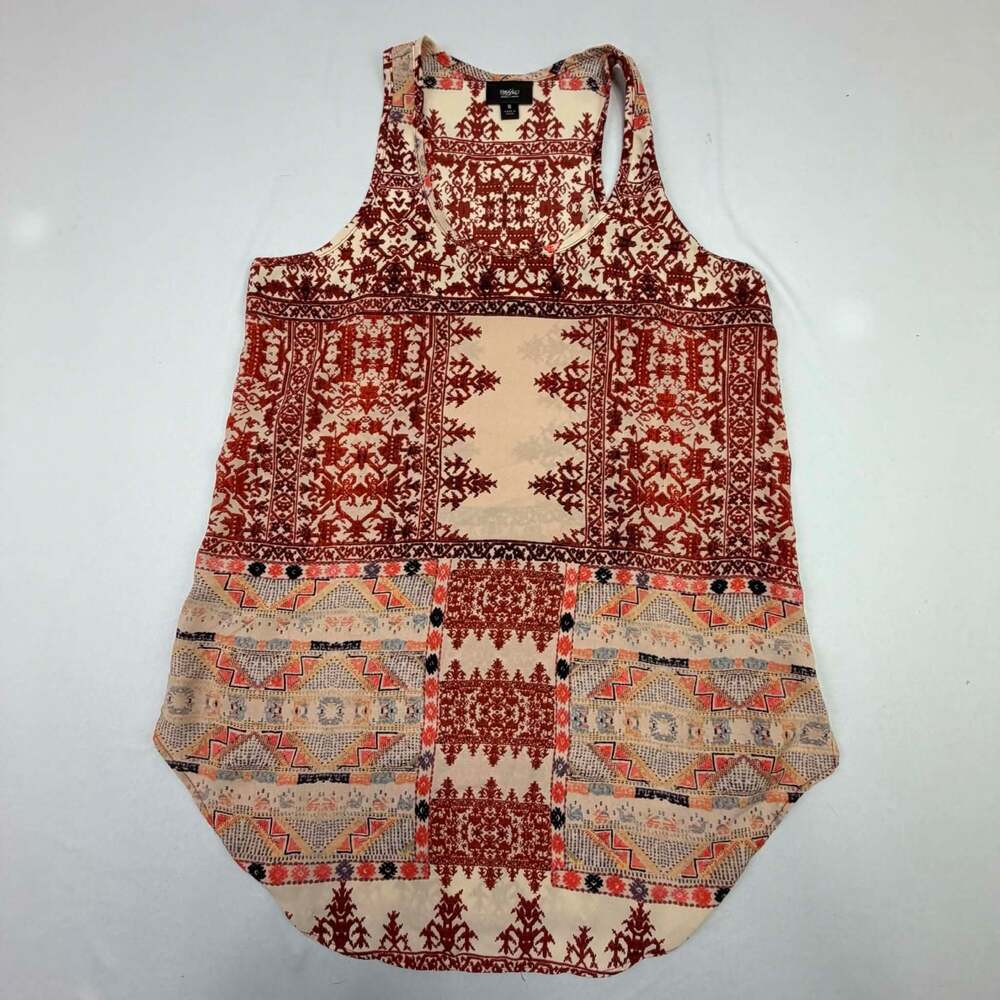 Mossimo Women's Bohemian Patterned Sleeveless Racerback Tank Top